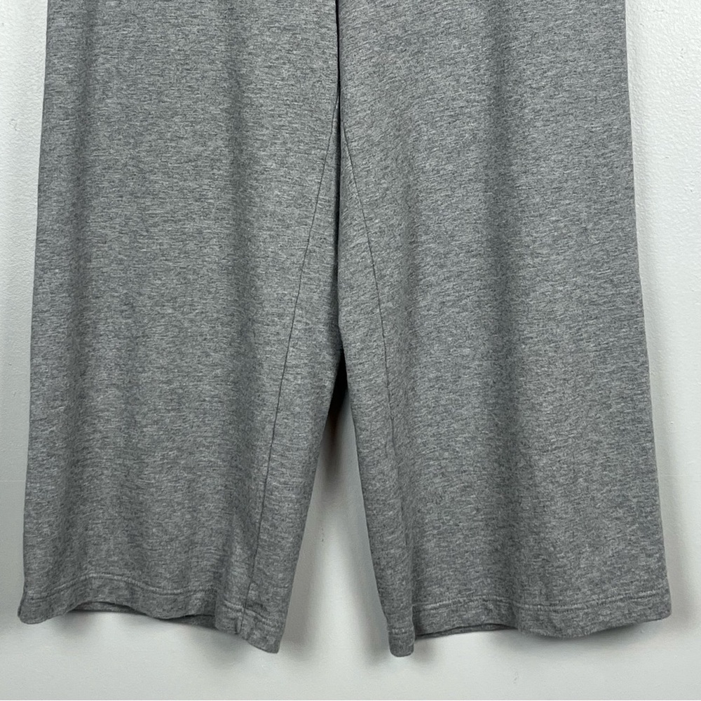 PureJill heather gray Full-Leg Cropped Pima cotton modal spandex pants, MP. - Picture 4 of 10
